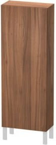 Duravit L-Cube Halbhochschrank in Nussbaum Natur mit Tür rechts, B: 50 cm, T: 24,3 cm, H: 132 cm - Bild 1