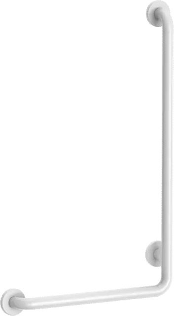 Delabie Handlauf L-Form aus Nylon in Weiß, Durchmesser: 32 mm, Höhe: 750 mm - Bild 1