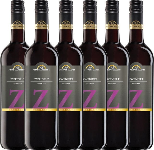 Remstalkellerei Remstal Zweigelt Qba feinherb Rotwein 6 x 0,75 l - Bild 1