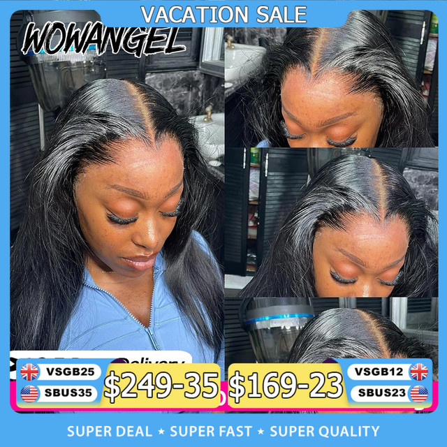 Wow Angel Echthaar-Perücke, 100% Brasilianisches Haar, 13x6 HD Lace Frontal - Bild 1