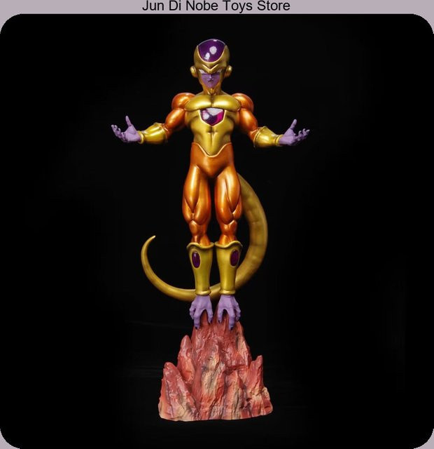 Bandai Golden Frieza Anime-Figur aus der Dragon Ball Resonance Serie, goldene Statue als Sammlerstück und Desktop-Dekoration, Höhe: 39 cm - Bild 1
