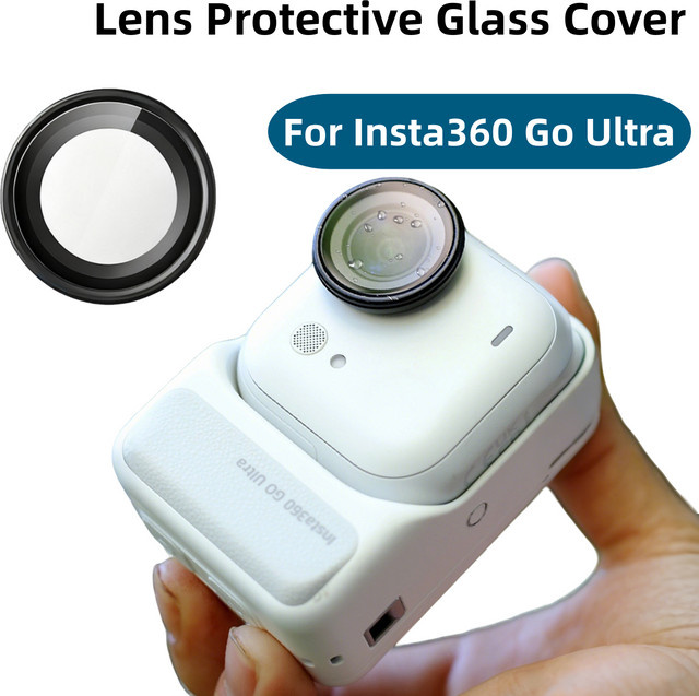 Insta360 GO Ultra Objektiv Schutz Glas HD gehärteter Screen Protector in Transparent - Bild 1