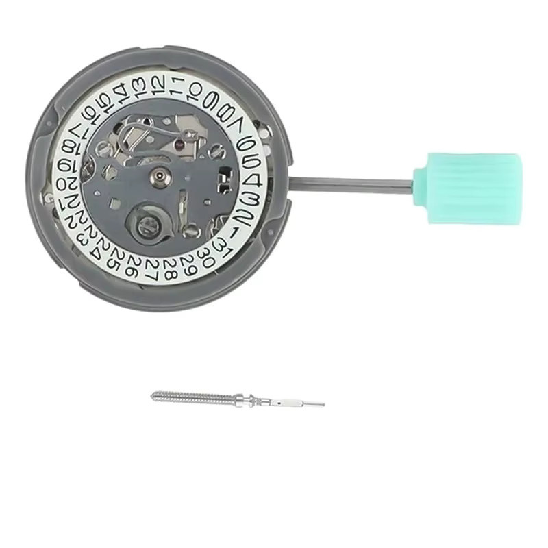 CAOWTAN Armbanduhrwerk, NH05, mechanisch, 21 Steine, Silber, 3-stelliger Kalender - Bild 2