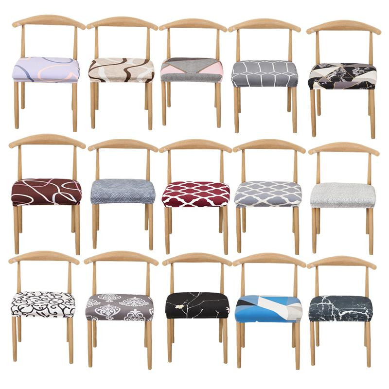 S-EMIGA Stretch Stuhlsitzbezüge für Esszimmer, elastische und waschbare Stuhlhussen mit Grafikdesign in Multicolour - Bild 1