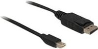 Delock Mini-DisplayPort auf DisplayPort Anschlusskabel, Schwarz, Länge: 1 m - Bild 2