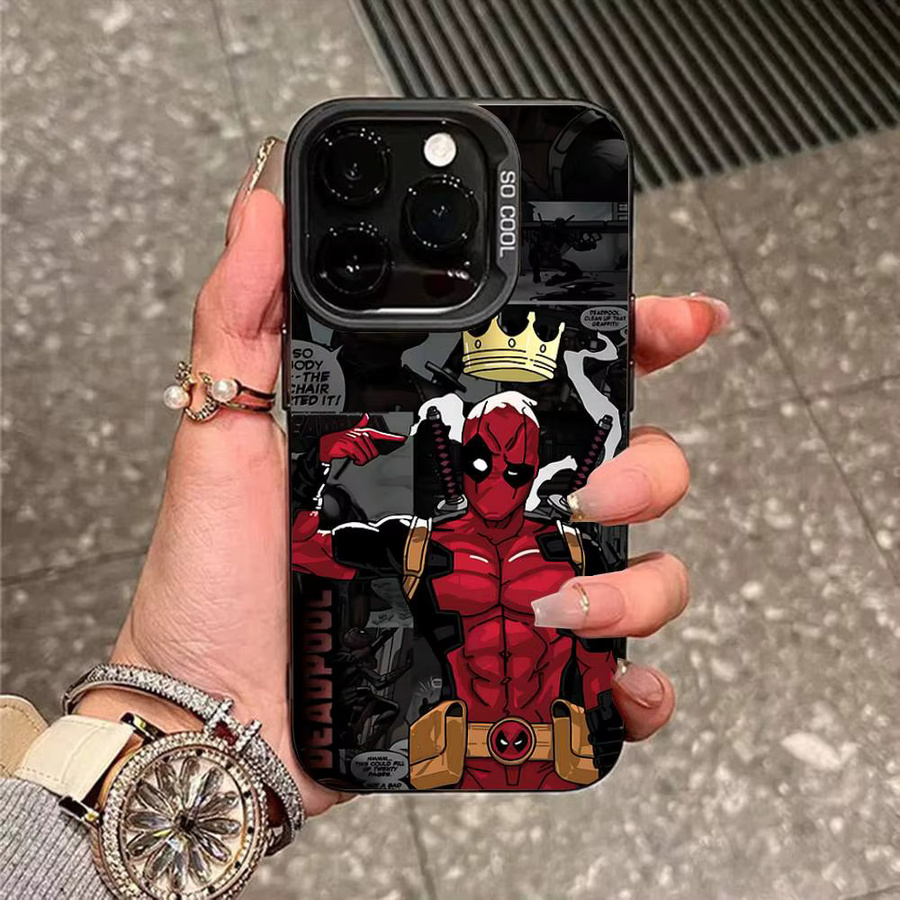 Niedrige Deadpool Handyhülle für Apple iPhone 11 12 13 14 15 16 17 Pro Max Plus Mini XR XS Multicolor - Bild 3