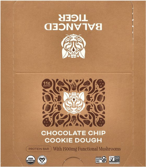 Balanced Tiger Proteinriegel Chocolate Chip Cookie Dough 12 x 44 g - Bild 1
