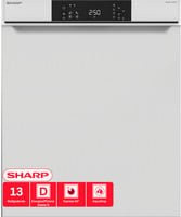 Sharp Spülmaschine QW-NA1CU47DW-DE in Weiß mit Edelstahl-Innenraum und Schnellprogrammen - Bild 1
