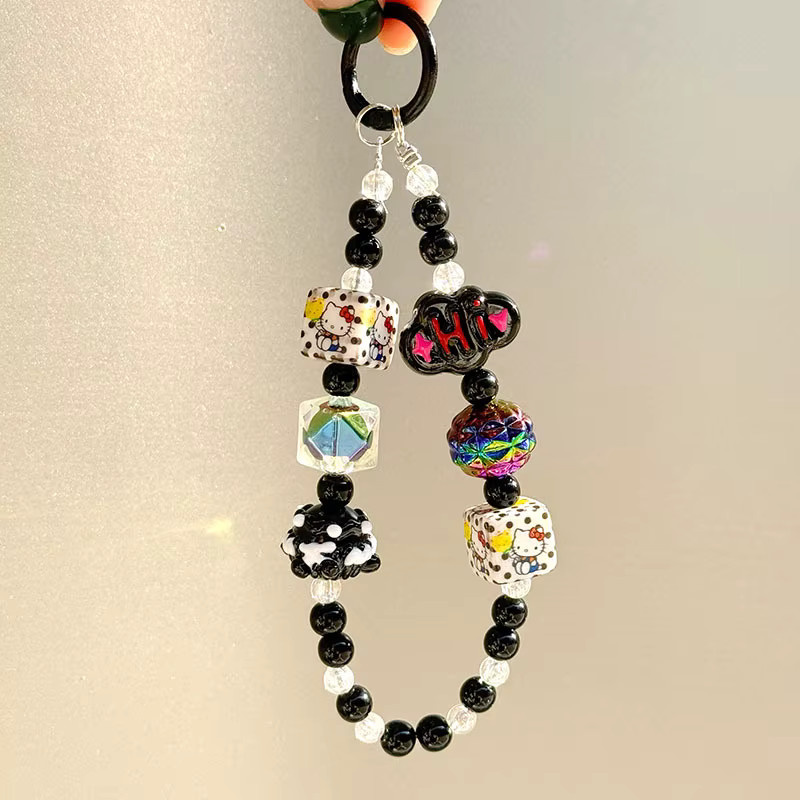 Sanrio Hello Kitty Handyhülle mit Handgelenkschlaufe und Anti-Verlust-Lanyard in Blau - Bild 2