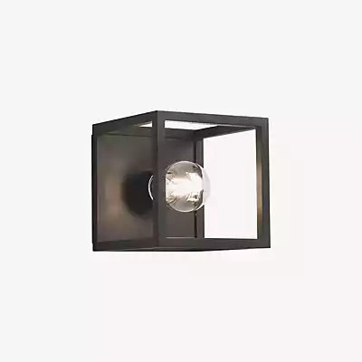 Delta Light Montur S O Wandleuchte in Schwarz mit transparentem Glas - Bild 1