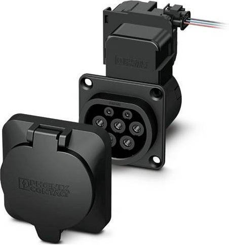 Phoenix Contact eMobility Ladesteckdose Typ 2 32A 3phasig in Schwarz - Bild 1
