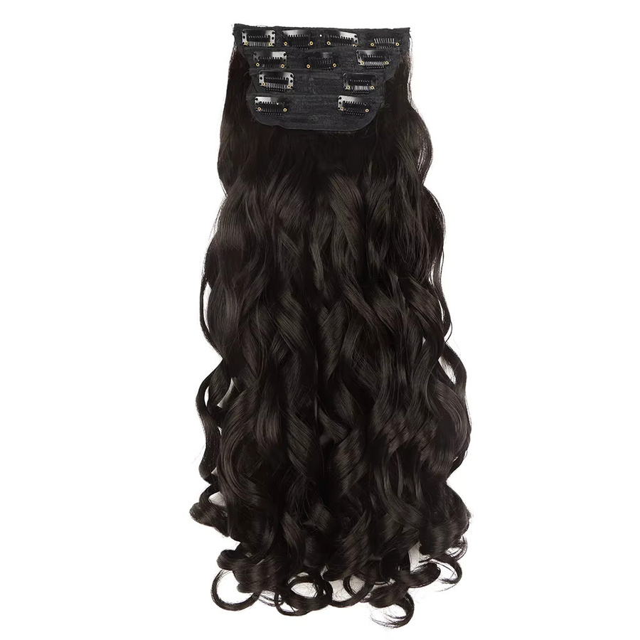 Alana beauty Clip-in-Haarverlängerung, synthetisch, braun, 20 Zoll, 4 Stück - Bild 2