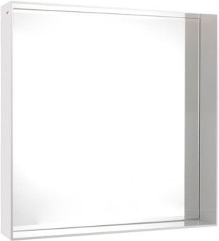 Kartell Only Me Wandspiegel in Weiß und Transparent aus Kunststoff und Glas, quadratisch und minimalistisch - Bild 1