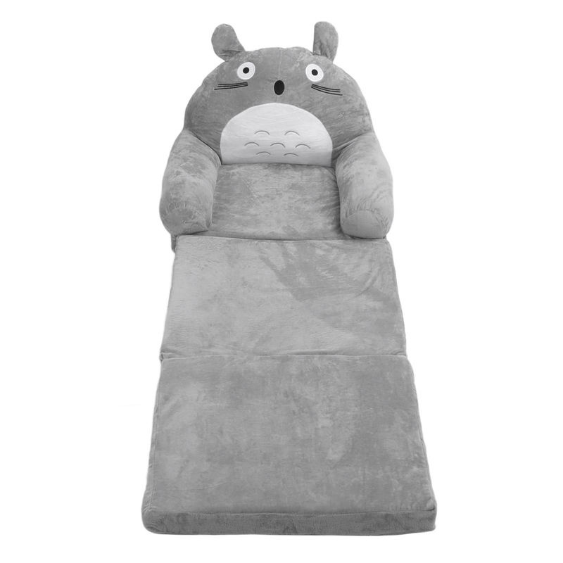 Aimo Faltbares Kindersofa in Grau mit Cartoon-Tier-Design aus Schaumstoff und Textil - Bild 2