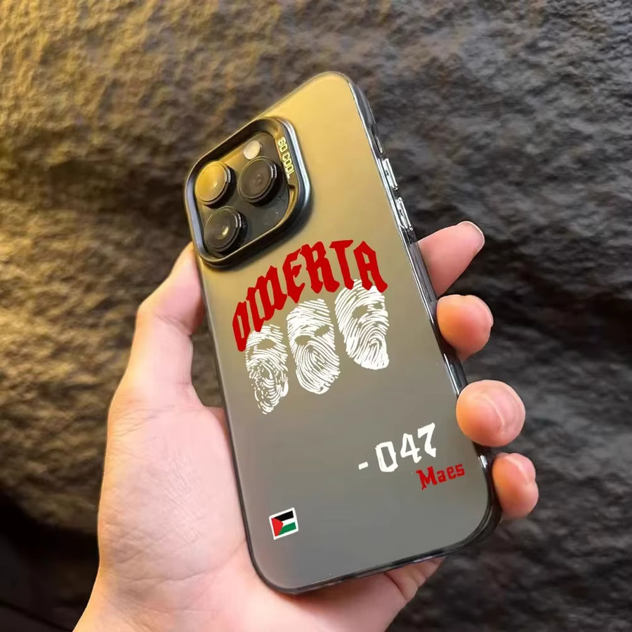 Omertas Maes 47 Handyhülle mit matter Rückseite für iPhone in Schwarz - Bild 2