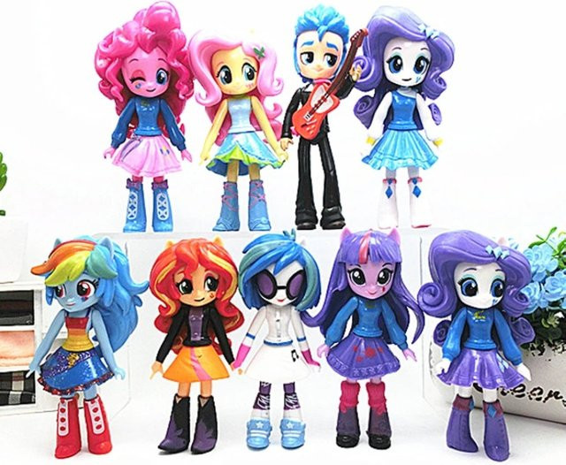 Bandai My Little Pony Q-Version Kawaii Actionfigur, 9-teiliges Set - Bild 1