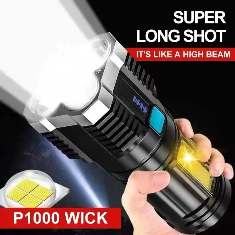 ESMARTER Mini LED Taucher Taschenlampe wiederaufladbar in Schwarz - Bild 4