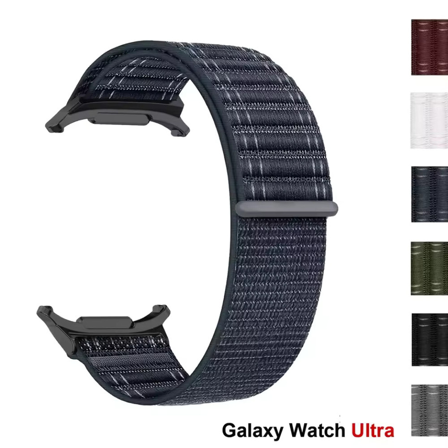 Samsung Uhrenarmband Nylon, Schwarz, Unisex, 47 mm - Bild 5