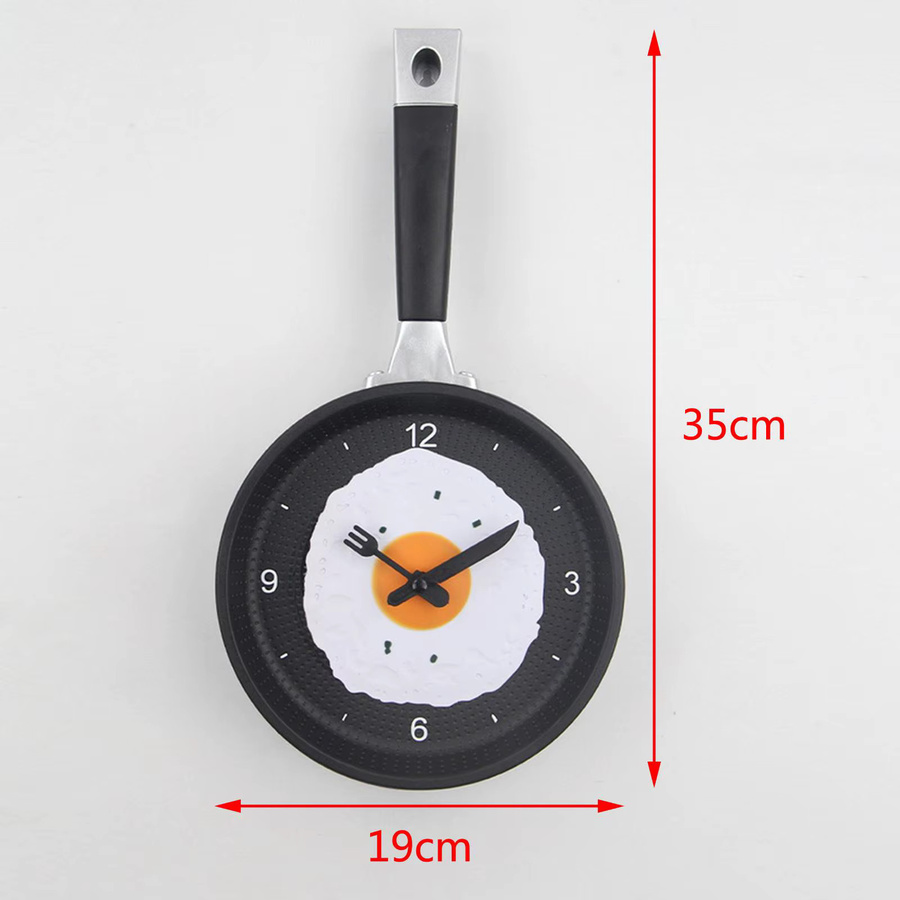 MagiDeal Wanduhr in Spiegelei-Optik, analoge und geräuschlose Uhr in Pink für dein Zuhause und Esszimmer - Bild 5