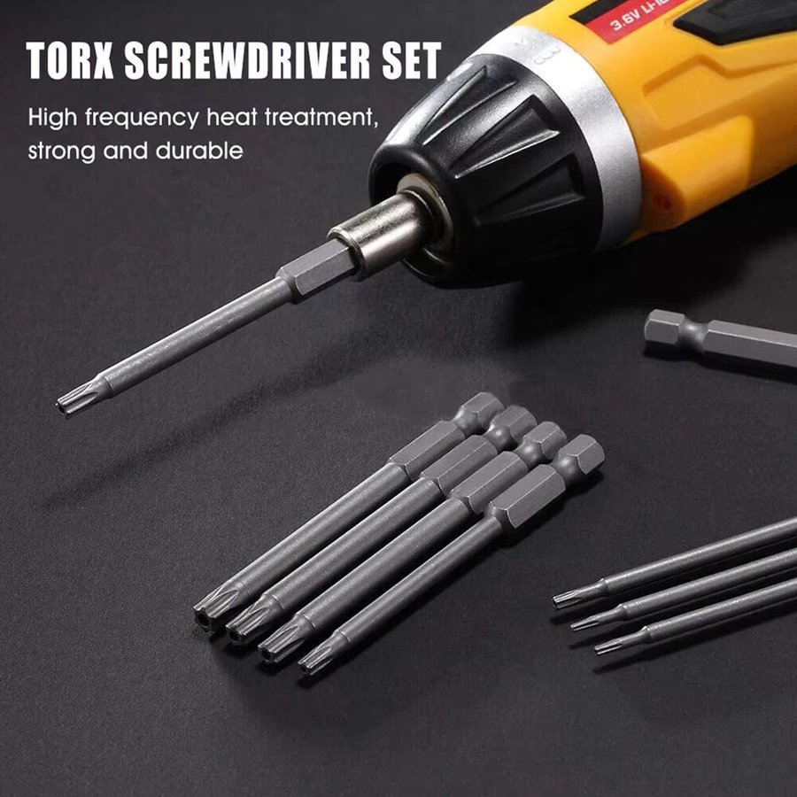 Sanke Rescue Magnetisches Sicherheitsschraubendreher Bit Set mit 11-12 Stück Hex Bits und Torx in Silber, Länge: 50 mm oder 100 mm - Bild 4
