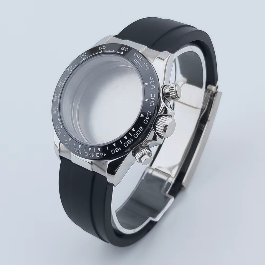 NEITON Uhrengehäuse, 39 mm, Silber/Gold, Edelstahl, Automatikwerk - Bild 2