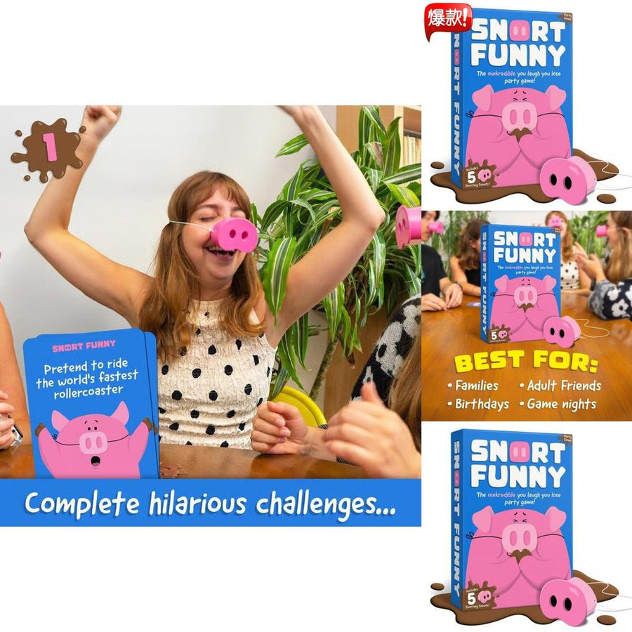 QuillQuest Das Oinkcredible Du Lachen Du Verlierst Party-Spiel Kartenspiel - Bild 4