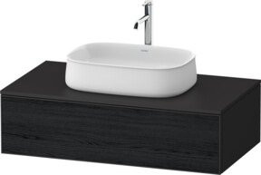Duravit Waschtischunterschrank Zencha in Schwarz und Grau, Breite: 100 cm, Tiefe: 55 cm - Bild 1