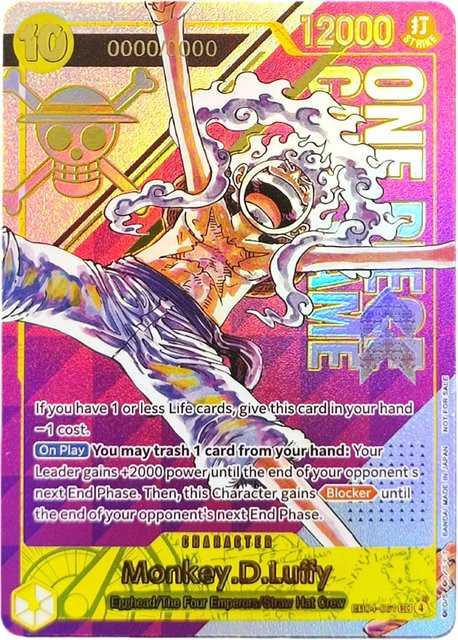 Bandai One Piece Serial Card Yamato Luffy, Einzelfigur, Pappe / Karton - Bild 1