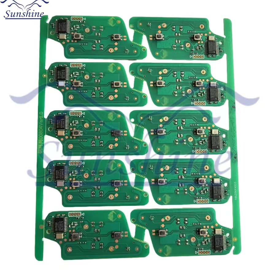 Sunshine Fernbedienung Schlüssel FSK/ASK 433MHz ID46 PCF7961 CE0536/0523 in Grün für Peugeot 308 407 408 Partner und Citroen C3 C4 C5 C6 Picasso - Bild 2