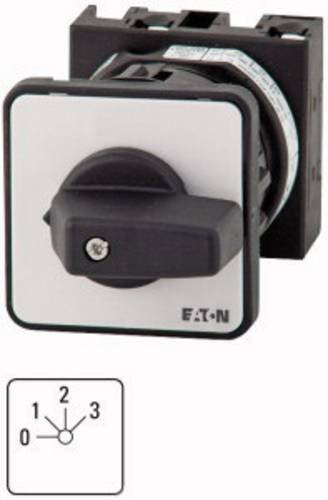 Eaton Stufenschalter T0, 20 A, Zentraleinbau, 2 Baueinheiten, 3 Kontakte, 45°, rastend mit 0-Stellung, IP65, Flush-Montage - Bild 1