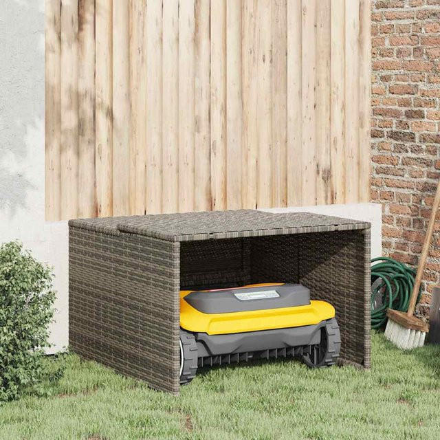 Vidaxl Garage für Mähroboter, Grau, B/T/H: 86 x 90 x 52/57 cm - Bild 1