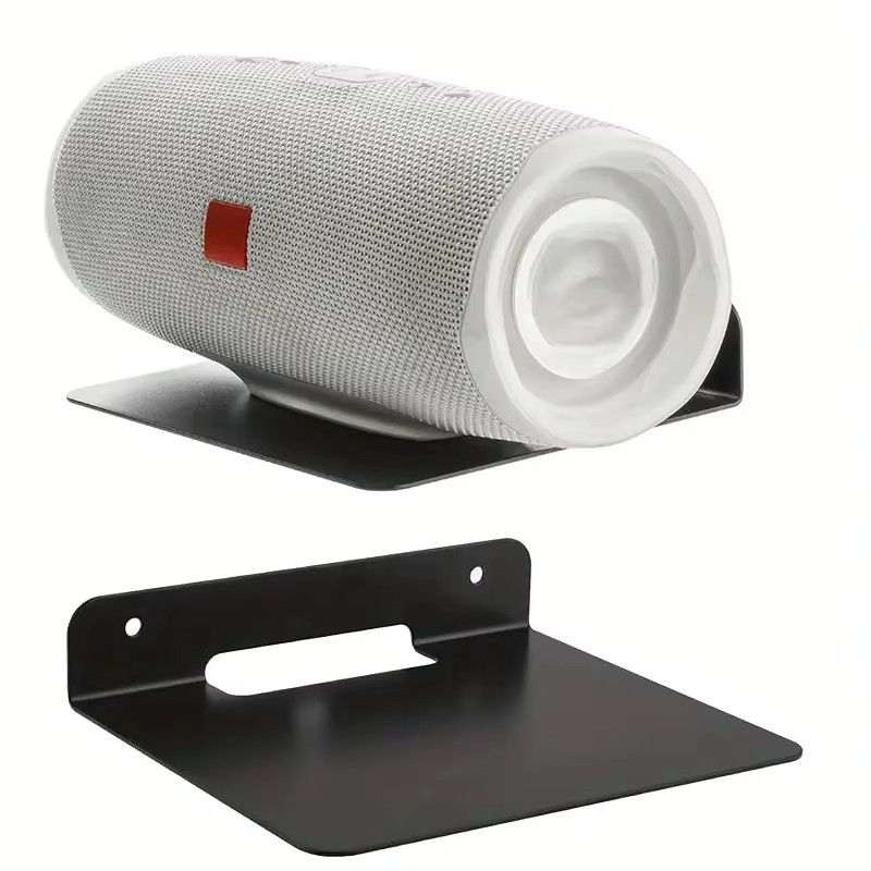 MovingMic Wandmontierte Lautsprecherhalterung aus Metall in Schwarz für Lautsprecher und Router - Bild 3