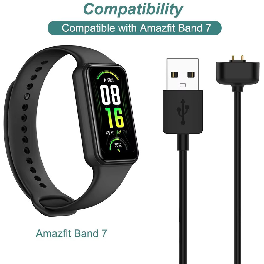 Amazfit Ladegerät für Amazfit Band 7, USB-Magnetkabel in Schwarz - Bild 3
