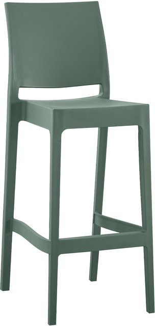 CLP Barhocker Flamur outdoor stapelbar aus Polypropylen wetterfest und UV-beständig - Bild 1