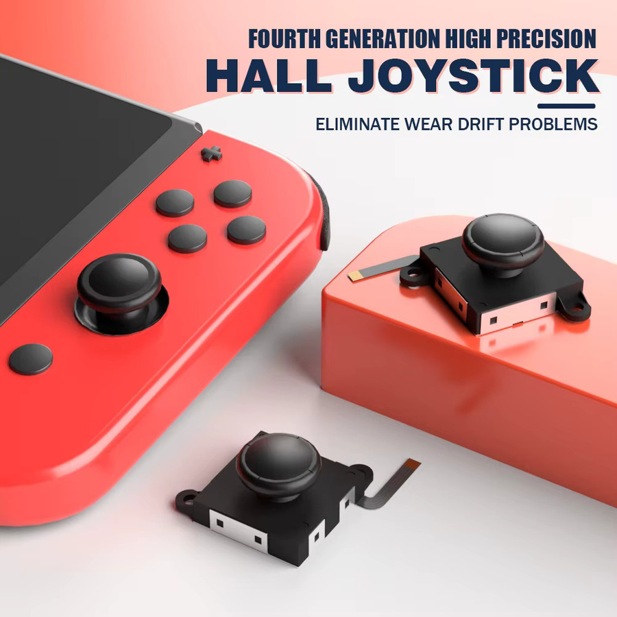 Nintendo Ersatz-Joystick mit Hall Effect Technologie für Switch Joy Con und Switch OLED, Schwarz - Bild 5
