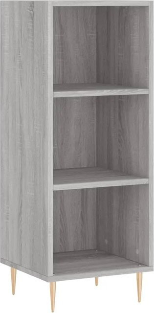 vidaXL Sideboard Grau Sonoma aus Holzwerkstoff und Metall, B/T/H: 34,5 x 32,5 x 90 cm - Bild 1