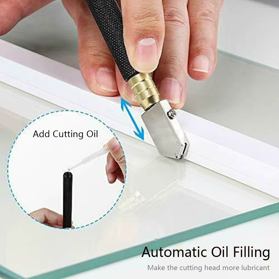 Vibratite Emery Glas Cutter Set mit Hartmetallspitze im Bleistilstil für Fliesen und Glas, 2 Stück, Schneidbereich 6-12 mm - Bild 3