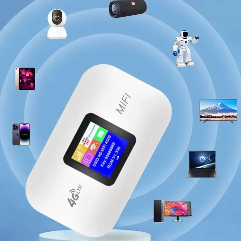 XIKCU 4G LTE Router Tragbares WLAN Modem Mini Outdoor Hotspot mit 3000mAh Akku und SIM-Karten-Slot, 150Mbps, erhältlich in Schwarz oder Weiß - Bild 2