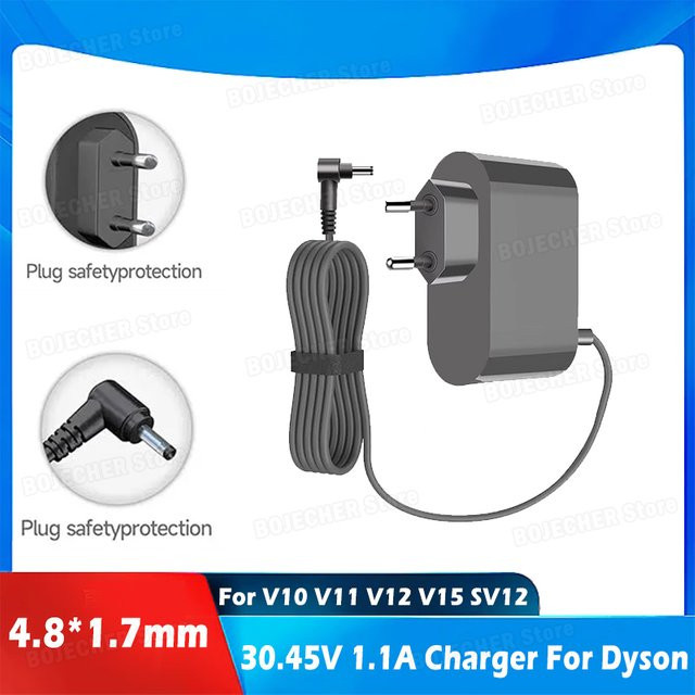 Dyson Ladegerät 33W Netzteiladapter passend für V10 V11 V12 V15 SV12 SV14 SV15 SV16 SV20 SV22 Staubsauger 30,45V 1,1A - Bild 1