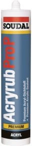 Soudal Acryrub Pro P Universal Maleracryl aus Synthetikharz in Weiss, 310 ml - Bild 1