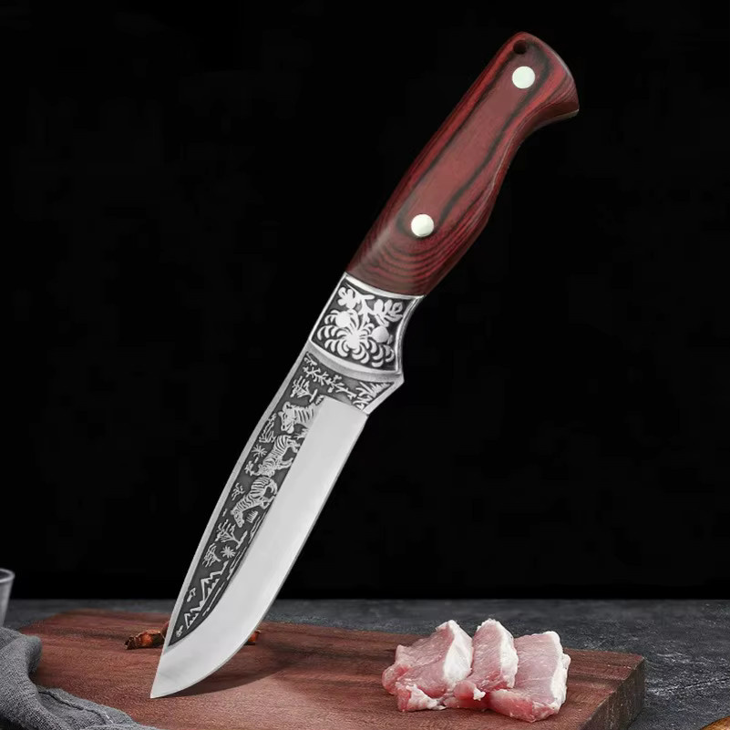 InLeung Ausbeinmesser mit Holzgriff in Braun für Fleisch, Gemüse, Obst und Fisch - Bild 6