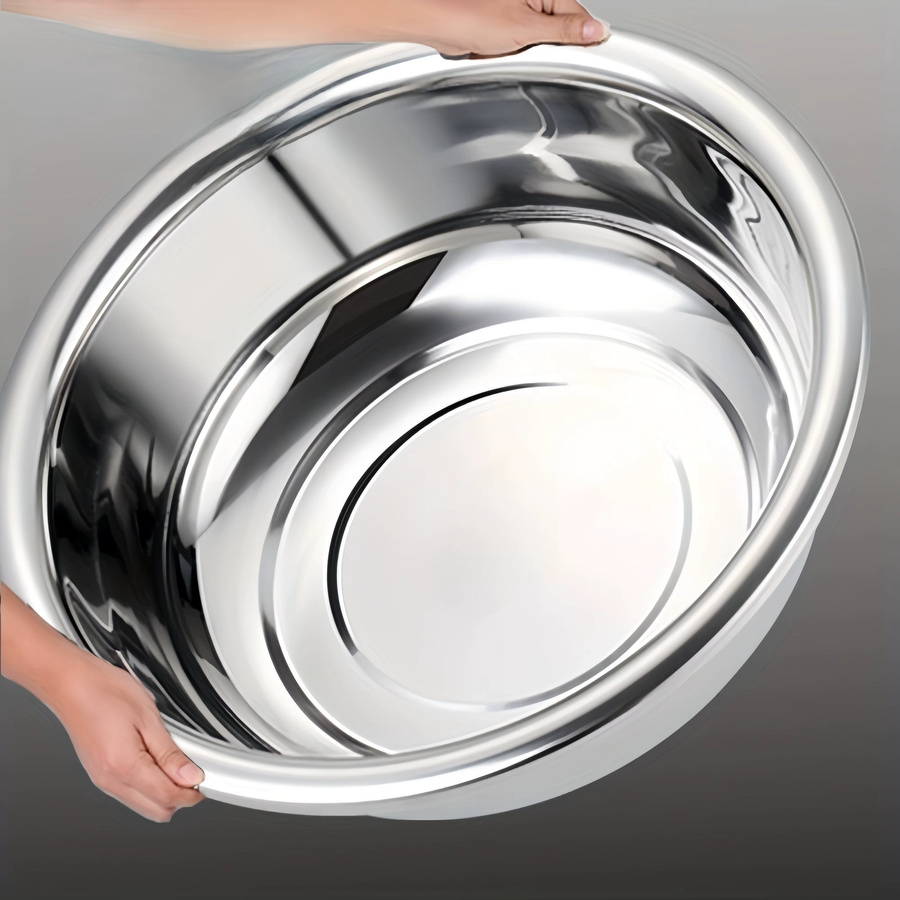 BAIJL Edelstahl Rührschüssel-Set aus rostfreiem Metall, silber, rund, Durchmesser: 36 cm - Bild 3