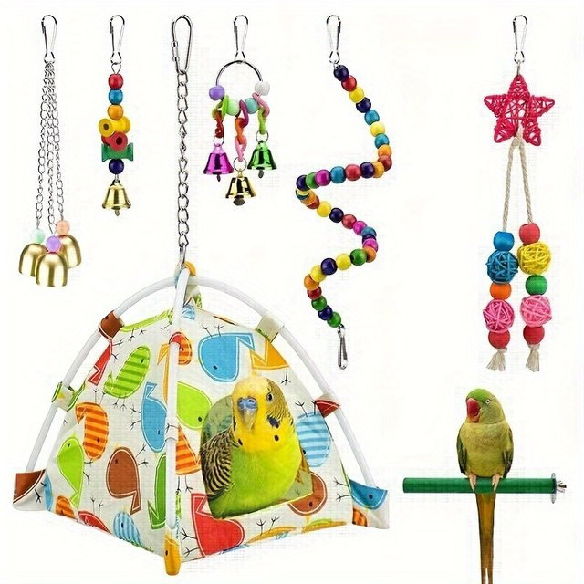 DCPET Vogelspielzeug-Set, Zubehör - Bild 1