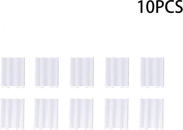HUXUAN Aluminium-Kühlkörper für TO-92 Gehäuse, 10er Set, Silber - Bild 1