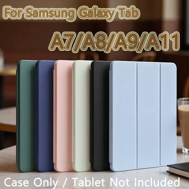 Magnetische Flip Smart Cover für Samsung Galaxy Tab A7 A8 A9 A11 Plus Lite in Grün - Bild 1