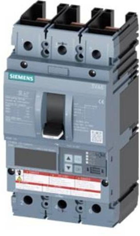 Siemens 3VA6140-5KT31-0AA0 Leistungsschalter in Grau mit einem Einstellbereich von 16 - 40A und einer maximalen Schaltspannung von 600 V/AC - Bild 1