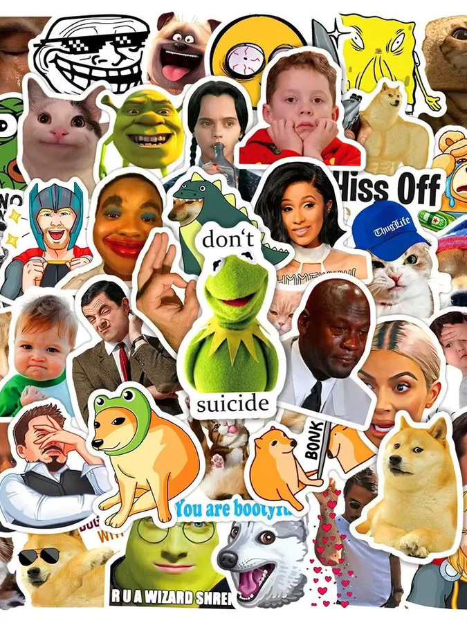 GOGOTU Meme Lustige Aufkleber, 50-teiliges Set - Bild 4