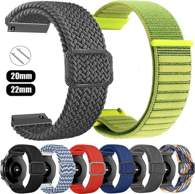 Uhrenarmband Nylon, Schleife, Bunt, Unisex, 20 22mm - Bild 1
