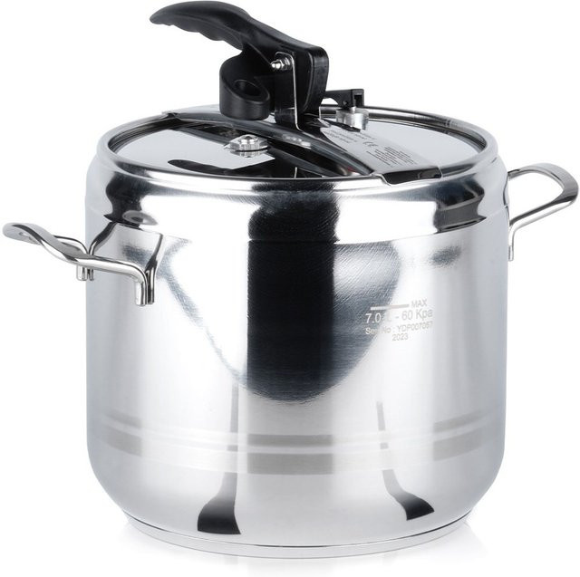 Orion Group Stahl-Schnellkochtopf Profi in Silber, 7 l - Bild 1