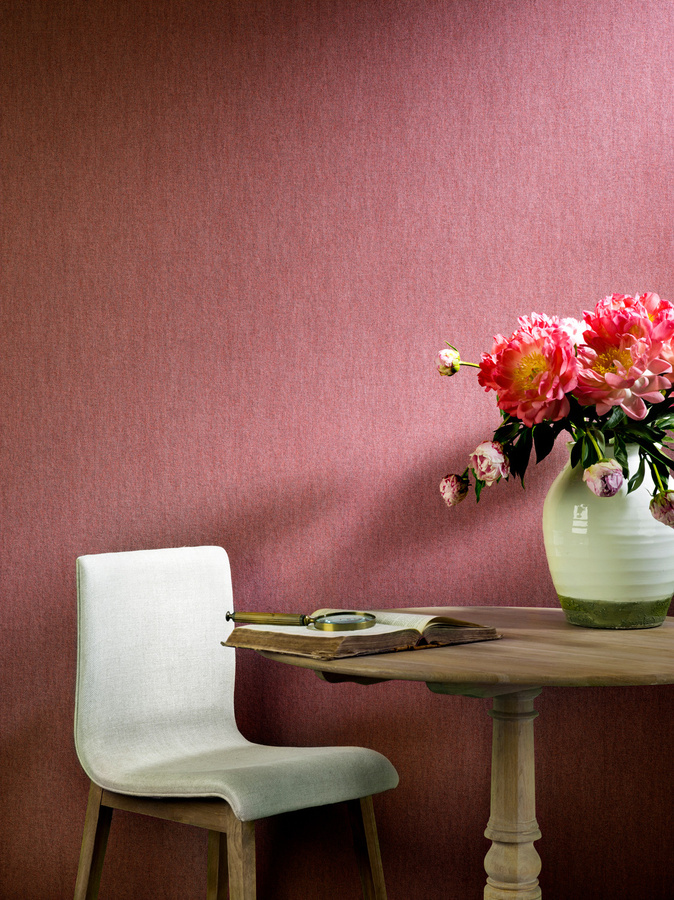 Flamant Wallpaper Lin Pimento abstrakte Vlies Tapete in Grün, Lila und Pink modern matt - Bild 1
